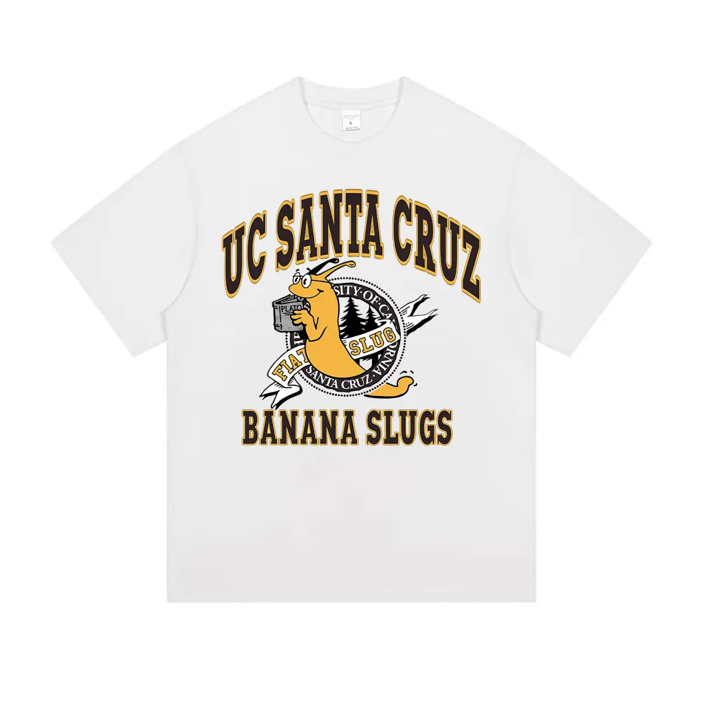 Director Quentin Tarantino Movie Pulp Fiction Jhon Travolta Banana Slugs Same Style T-shirt Men Women Casual 100% Cotton T Shirt