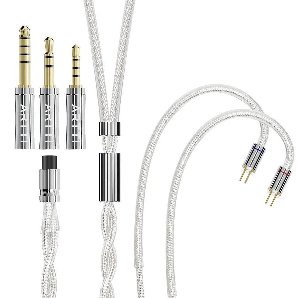 

ARTTI SPARK A10 HiFi Earphone Cable 3in1 Earphone Upgrade Cable 2 Cores 244 Strands Silver-plated 7N OCC Copper 2pin/QDC/MMCX