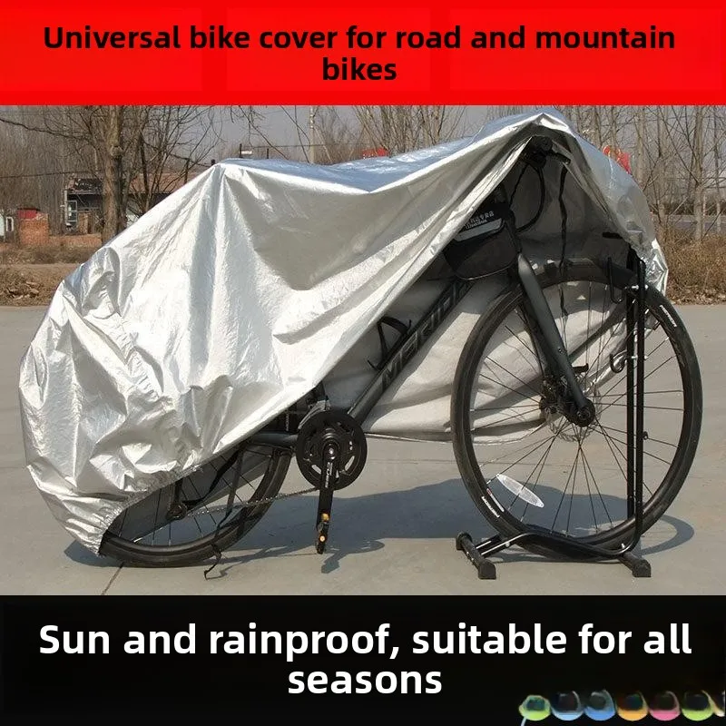 

Thiened Waterproof Dustproof Sun Protection Vehicle Bicycle Mountain Bike Universal Four Seasons Bicycle Cover