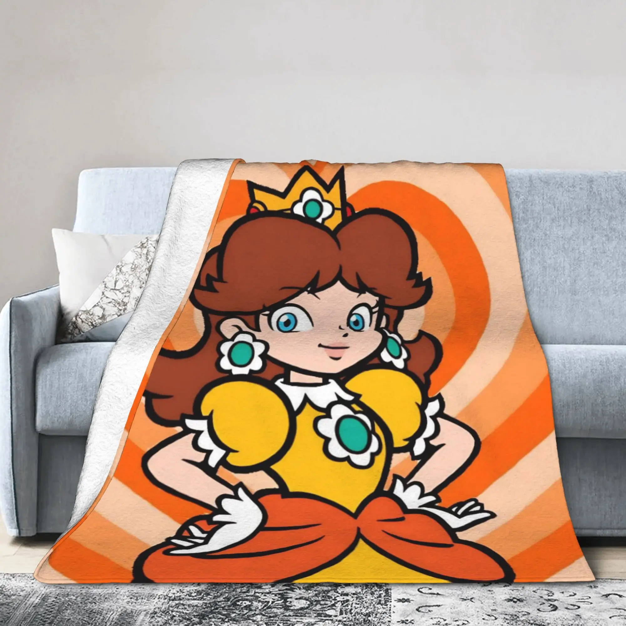 

Одеяло принцессы Дейзи Марис с флисовым принтом, многофункциональные супер теплые пледы для кровати, дивана, покрывала