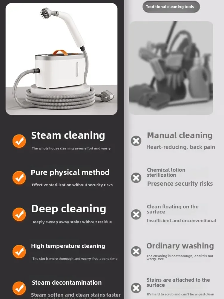 Steam Cleaner Kitchen Hood Appliance Disinfection Air Conditioner Multi-function Cleaning Machine
