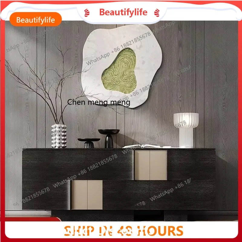 

H Light luxury dining side cabinet integrated storage against the wall, modern simplicity, solid wood porch cabinet