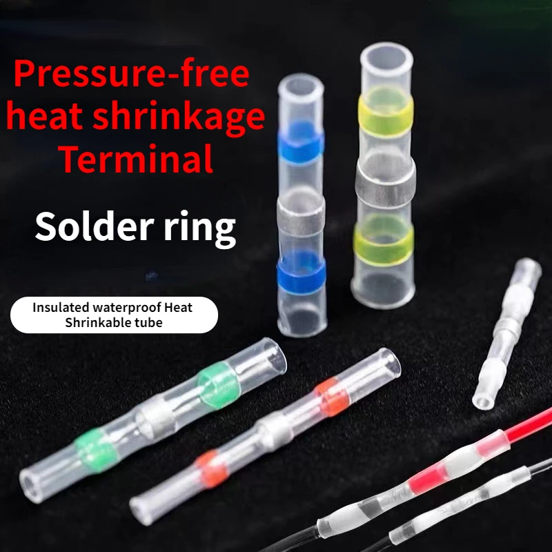 20/50PCS SST Waterproof Solder Seal Heat Shrink Butt Stress-free Wire Connectors Terminals Electrical Copper with