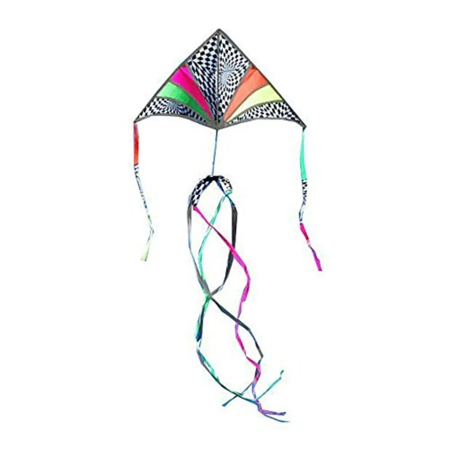 

6.5 Foot Festive Sky Delta Kite Package Neon Flash