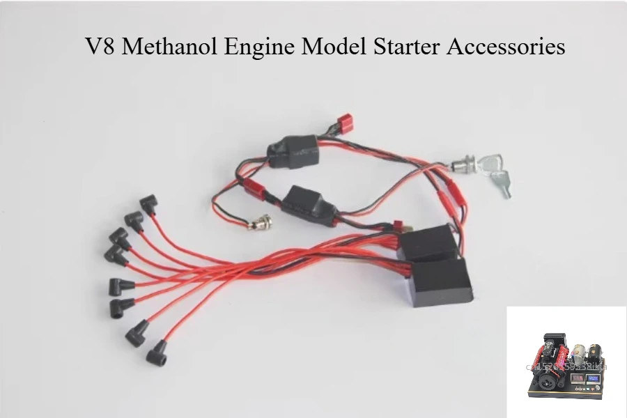 TOYAN V8 Methanol Engine Model Starter Accessories Metal Base Bracket Display Water Tank