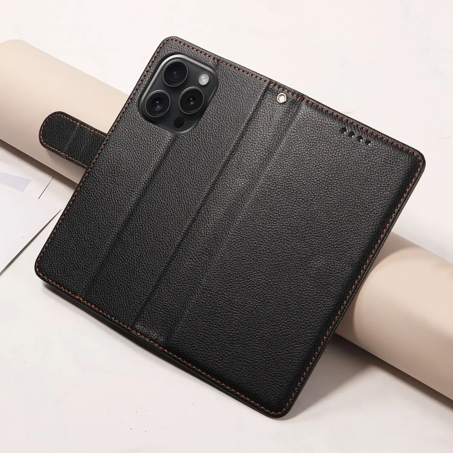 حافظة هاتف جلدية قابلة للطي بنمط Lichee لهاتف Honor X70i X50 X50i X40 Pro GT #5