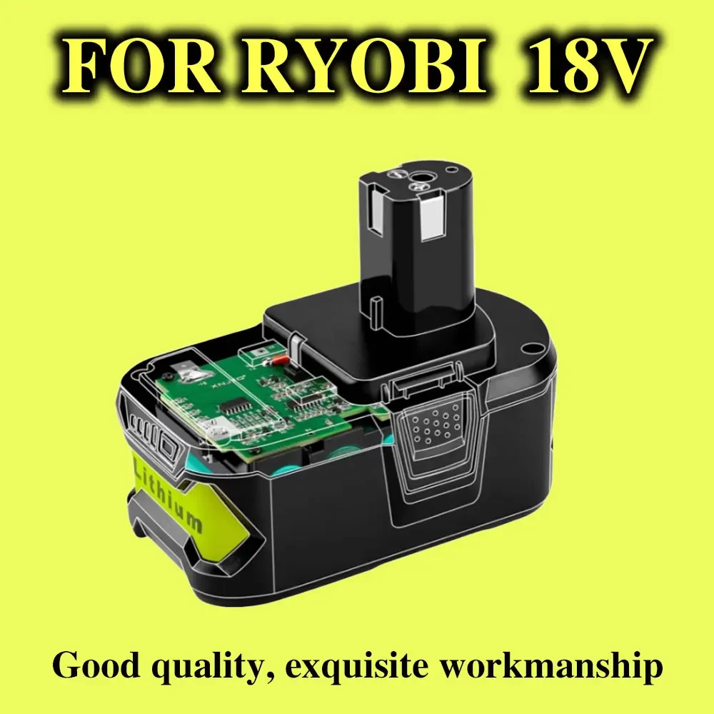 Akumulator 18 V 12800 Ah do RYOBI P108 18 V One+ Plus 18 V Elektronarzędzia litowo-jonowe P104 P107 RB18L50 RB18L20 P108 ryobi lithium