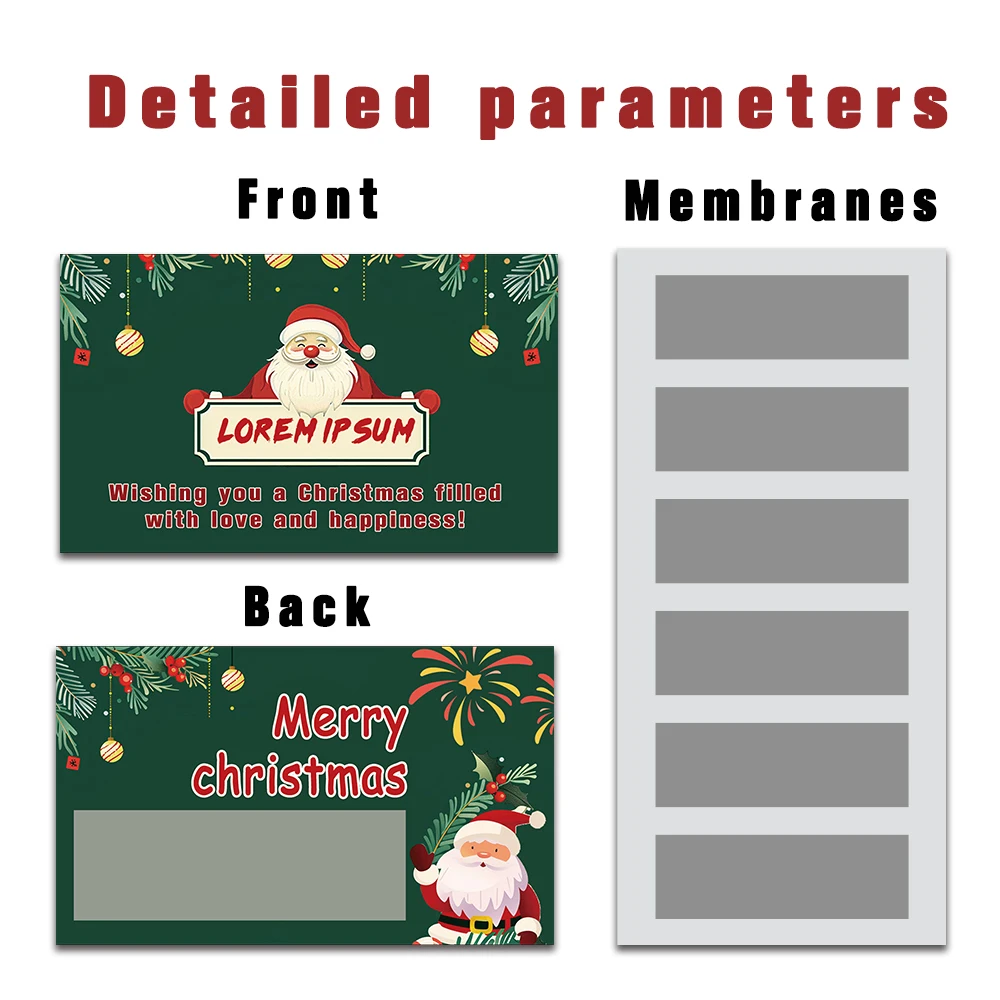 مجموعة بطاقات ملاحظات فارغة مكونة من 24 قطعة، بطاقات خدش سعيدة لعيد الميلاد، زينة للحفلات، هدايا عيد الميلاد، هدية عيد الميلاد للعام الجديد