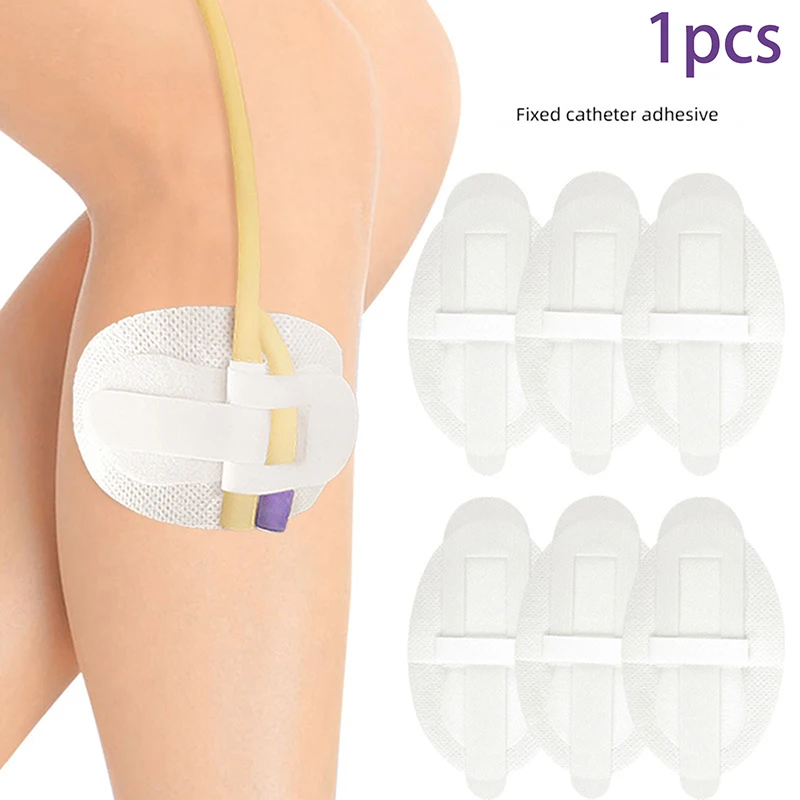 1Pcs Suprapubic Drainage Cateter Catheter Leg Urine Dual Tube Fixed Tape Catheter Urinary Leg Band Holders Catheter Holder Tube