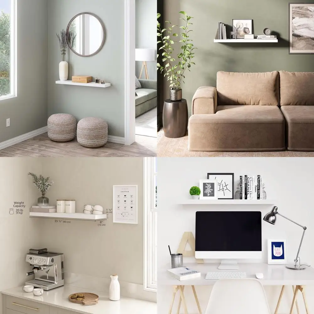 36 White Wooden Flo…