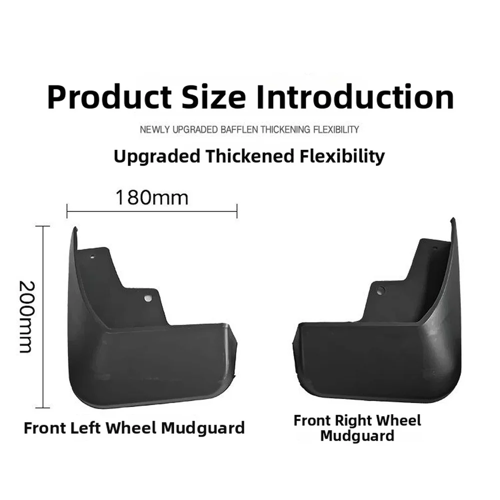 For Wet And Muddy Conditions Mudguards For Koleos for splash Guards Long-lasting Vehicle for protection Auto Accessory ABS