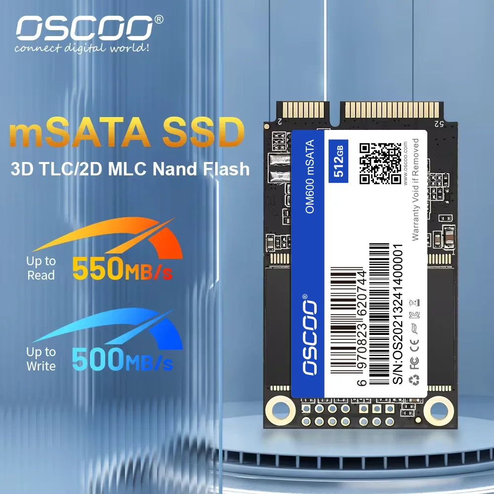 MSATA-Disco de estado sólido interno, SSD SATA, disco rígido para Dell, Lenovo, Hp, Laptop, 1TB, 64GB, 128GB, 256GB, 512GB