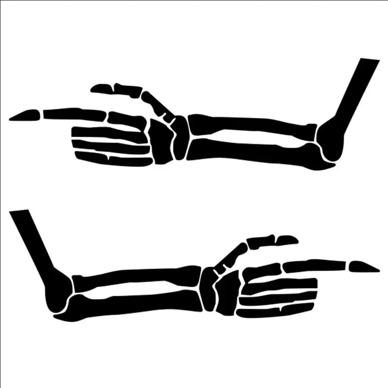 

56 * 17cm paired skeleton arm design, cool doors and engine hood, car accessories decoration, vinyl car stickers