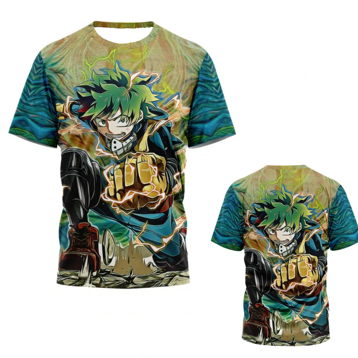 

Izuku Midoriya Charges! My Hero Academia-Themed Trendy Breathable Jersey Tee—An Anime Fan’s Fiery Code 2025 Summer for Unisex!