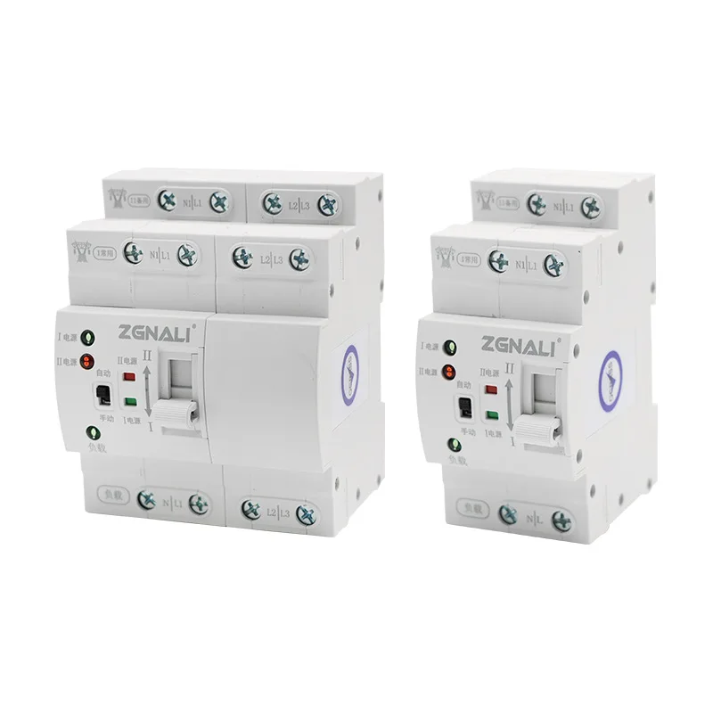 Ultra-thin ATSE Automatic Transfer Switch, Mini Circuit Breaker Type, DIN Rail Mount, 2P 63A/80A, 4P 32A