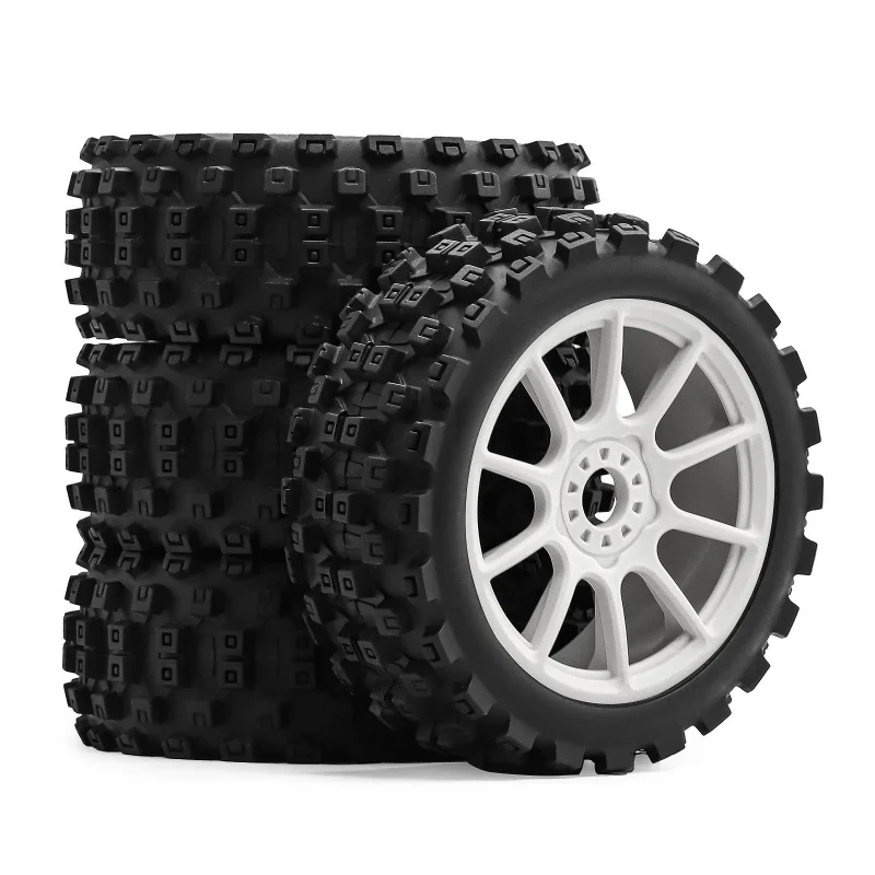 4pcs 1/8 Scale RC Car W260 Chocolate Magic Claw Tyres 17mm Hex Wear Resistant Tires for ARRMA Traxxas Jato KYOSHO