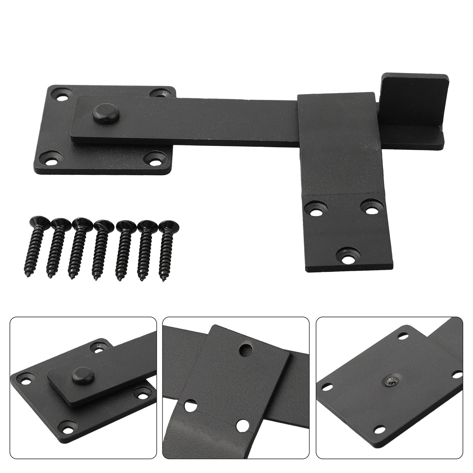 Door Latch For Barn Door Solid Iron Latch 5.5 Inch Lock Buckle Farm Revolving Fence Door Latch Iron Sliding Door Latch Hardware