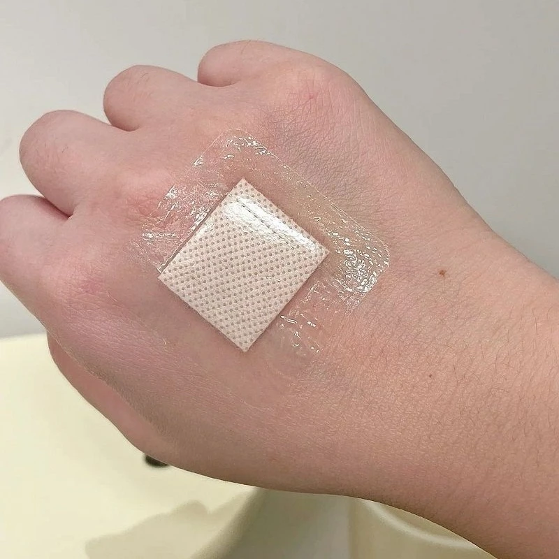 50 개/대 스킨 패치 접착 붕대 용 응급 처치 석고 상처 드레싱 밴드 보조 38x38mm 패치 응급 생존 키트