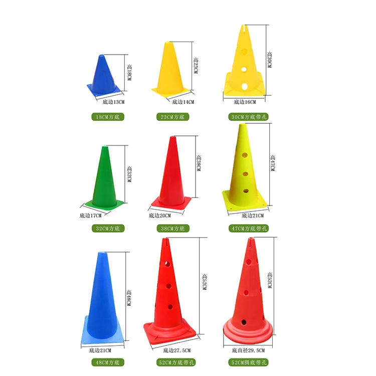 中国サプライヤー 30cm サッカー トレーニング コーン マーカー 5 個