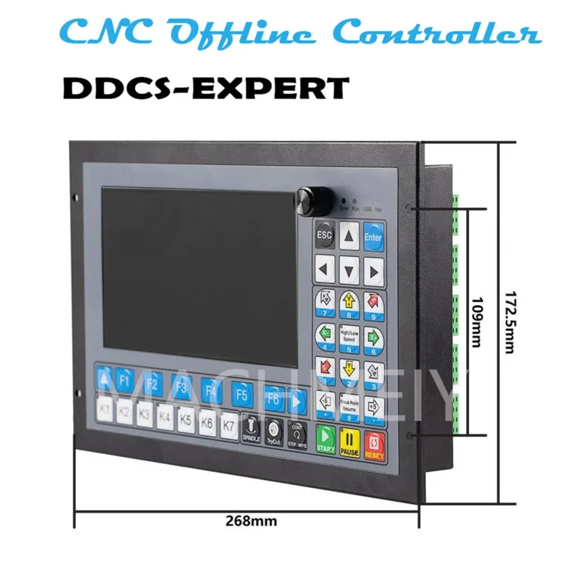 CNC แบบสแตนด์อโลนออฟไลน์ Controller DDCS-EXPERT 3/4/5 แกนสนับสนุน Close-Loop Stepper/ATC Controller เปลี่ยน DDCSV3.1 NEWCARVE