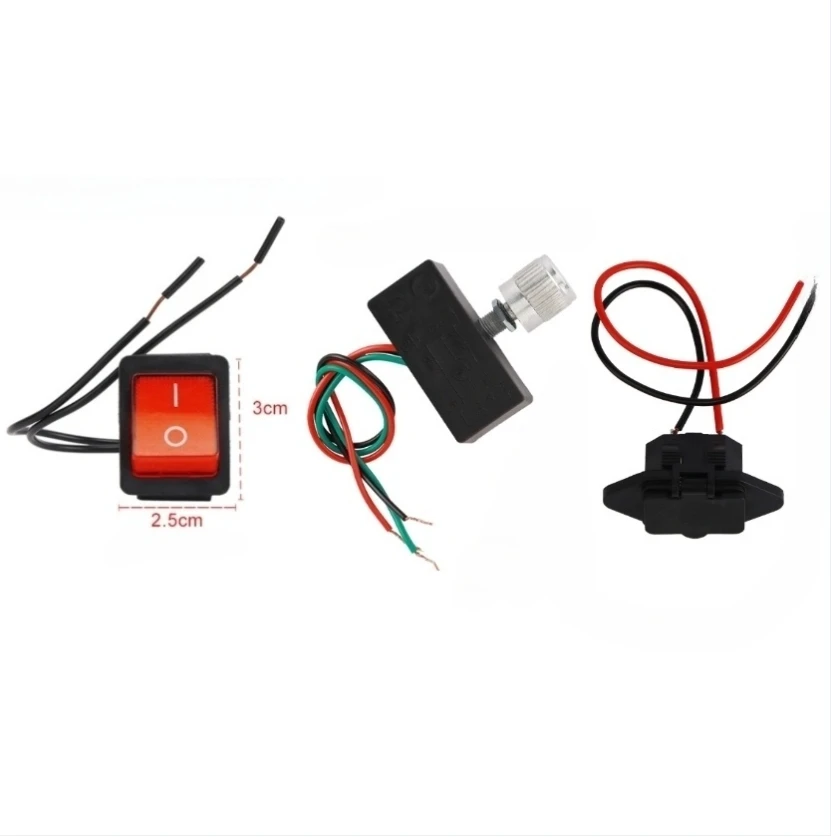 Speed Control Switch Electric Sprayer Switch Wired Connection Option Robust Material 12V DC Charging Port Setup