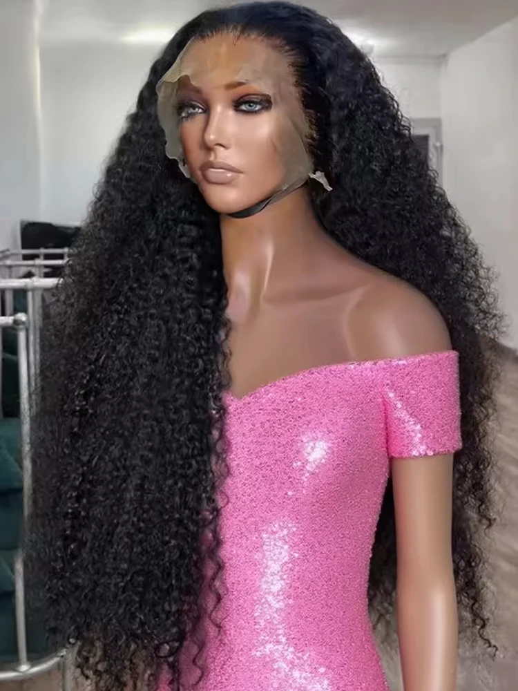 

13x4 Lace Frontal Wigs Deep Wave 100% Real Human Hair Wigs For Women Wet And Wavy Deep Curly Lace Front Wigs Transparent HD