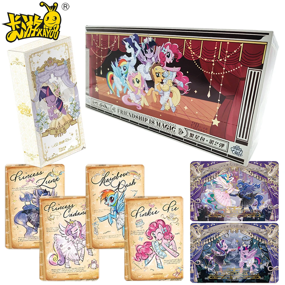 

KAYOU оригинальная коллекционная карта My Little Pony, классический персонаж мультфильма, Apple Jack, блестящий постер, карта, забавные рождественские подарки, игрушки