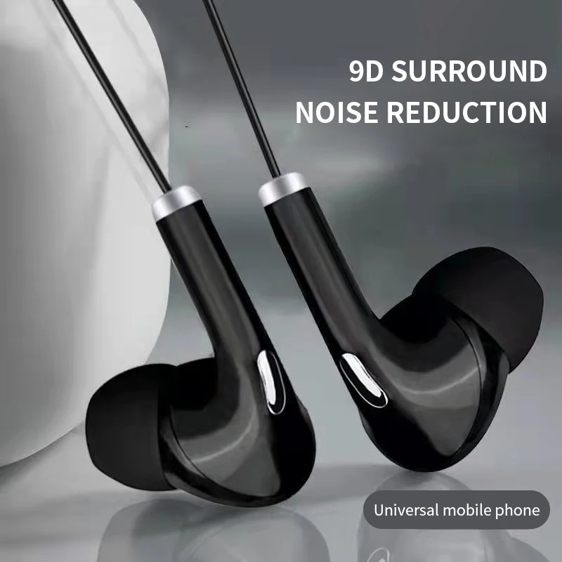 العالمي سماعة 3.5 مللي متر جاك سماعات أذن سلكية مع ميكروفون HiFi سماعات أذن استريو سماعات رياضية لشاومي سامسونج Redmi POCO