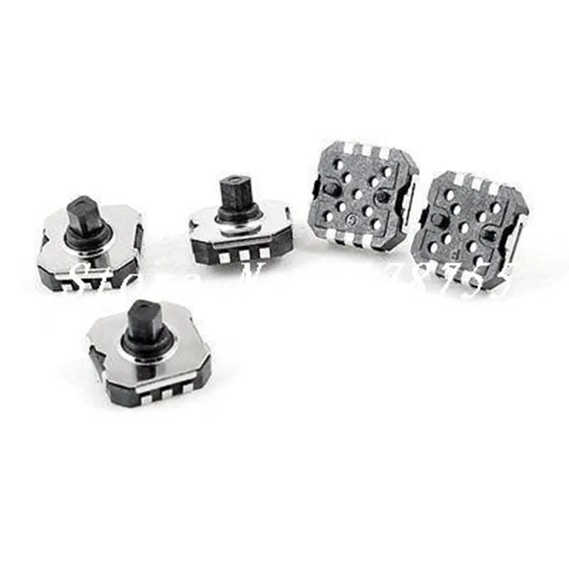 5/10/100 Pcs 7mm X 7mm X5mm 6 Pin 5 Way Momentary Pushbutton PCB SMD SMT Tactile Switch Mobile Navigation Buttons
