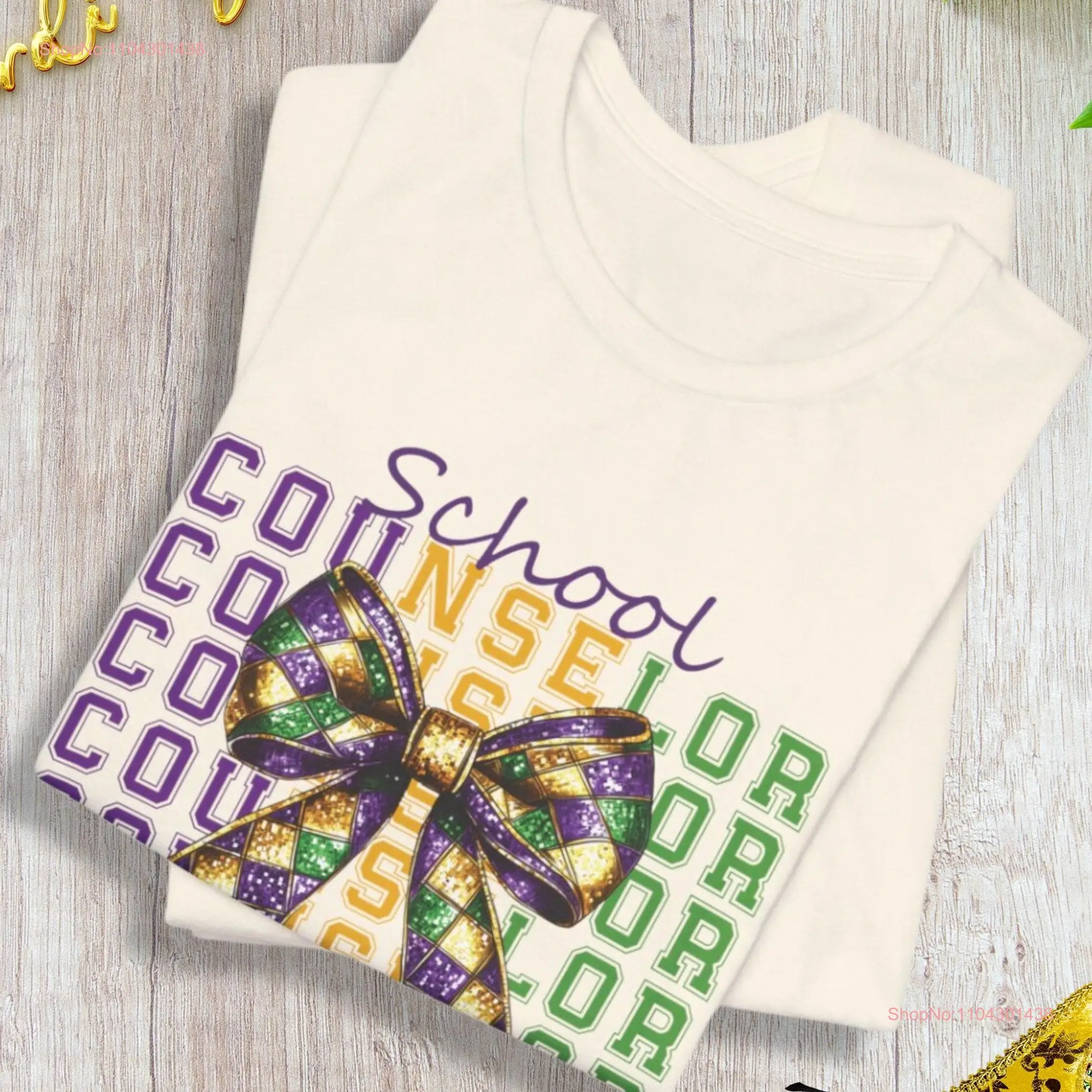 Coquette Counselor Mardi Gras T Shirt Bella Canvas Women Laissez Les Bon Temps Rouler Clothing 2025 Louisiana