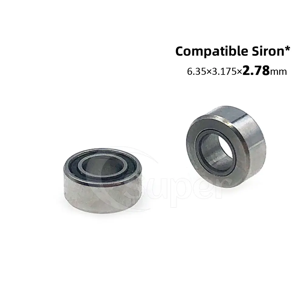 10 pcs Dental Sirona T2/T3/T4 handpiece Air turbine cartridge rotor ceramic ball bearings 6.35x3.175x2.38mm spare parts accessor