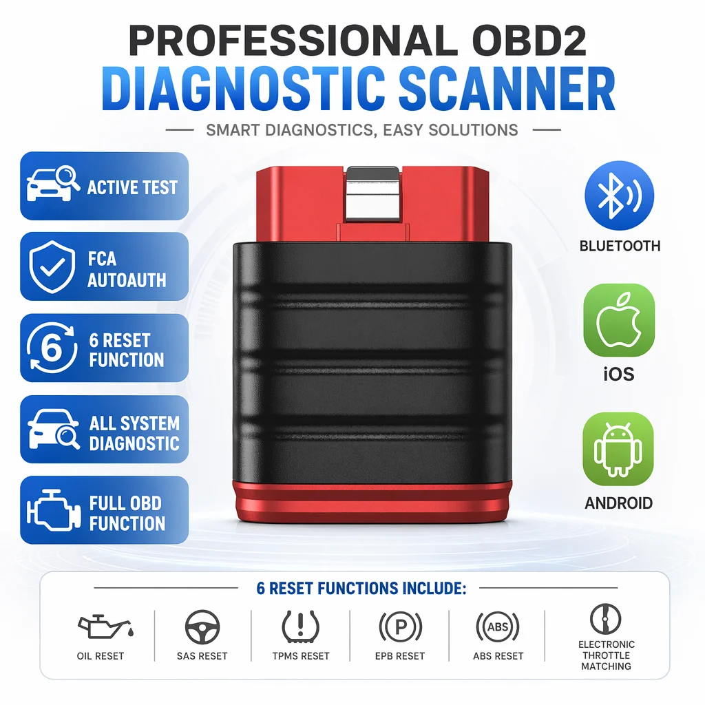 2026 Thinkcar Thinksafe OBD2 Bluetooth Scanner Code Reader Car Bi-directional All System 6 Reset OBD 2 Auto Diagnostic Tools