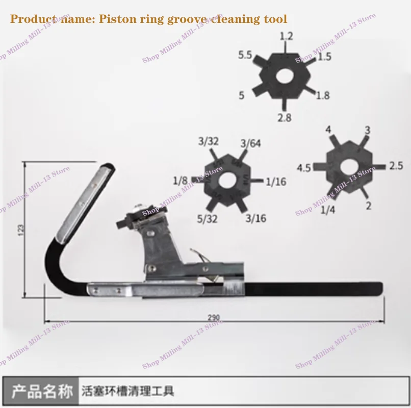 Outil spécial pour la réparation du nettoyeur de rainures de segments de piston, T31101, haute qualité