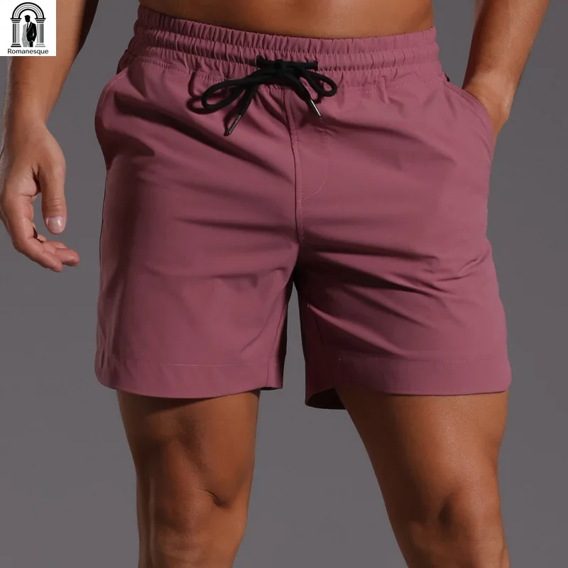 

Men's Quick Dry Slim Fit Sports Shorts Multi Color Options Elastic Waist Drawstring Running Workout Gym Casual Short Pants