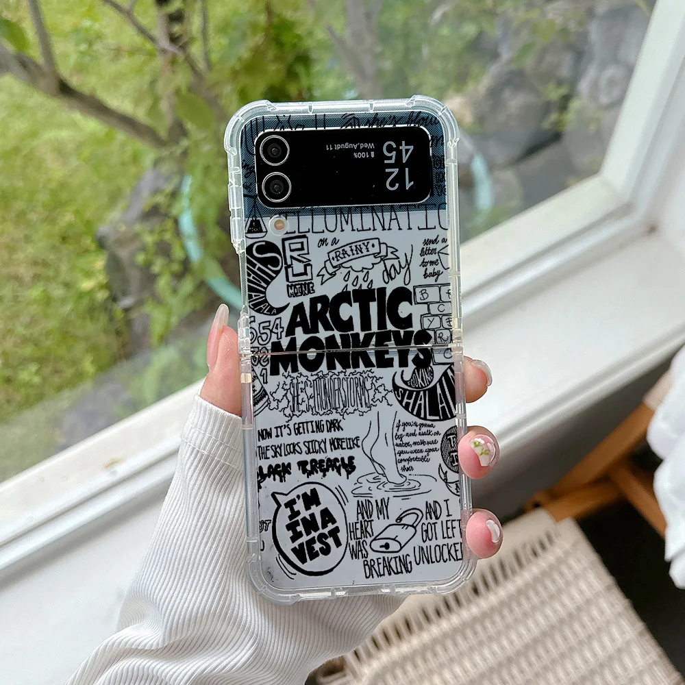 Arctic Monkeys Phone Case for Samsung Galaxy Z Flip 3 4 Z Flip 5 6 Z Fold 4 5G PC Soft Anti-fall Back Cover