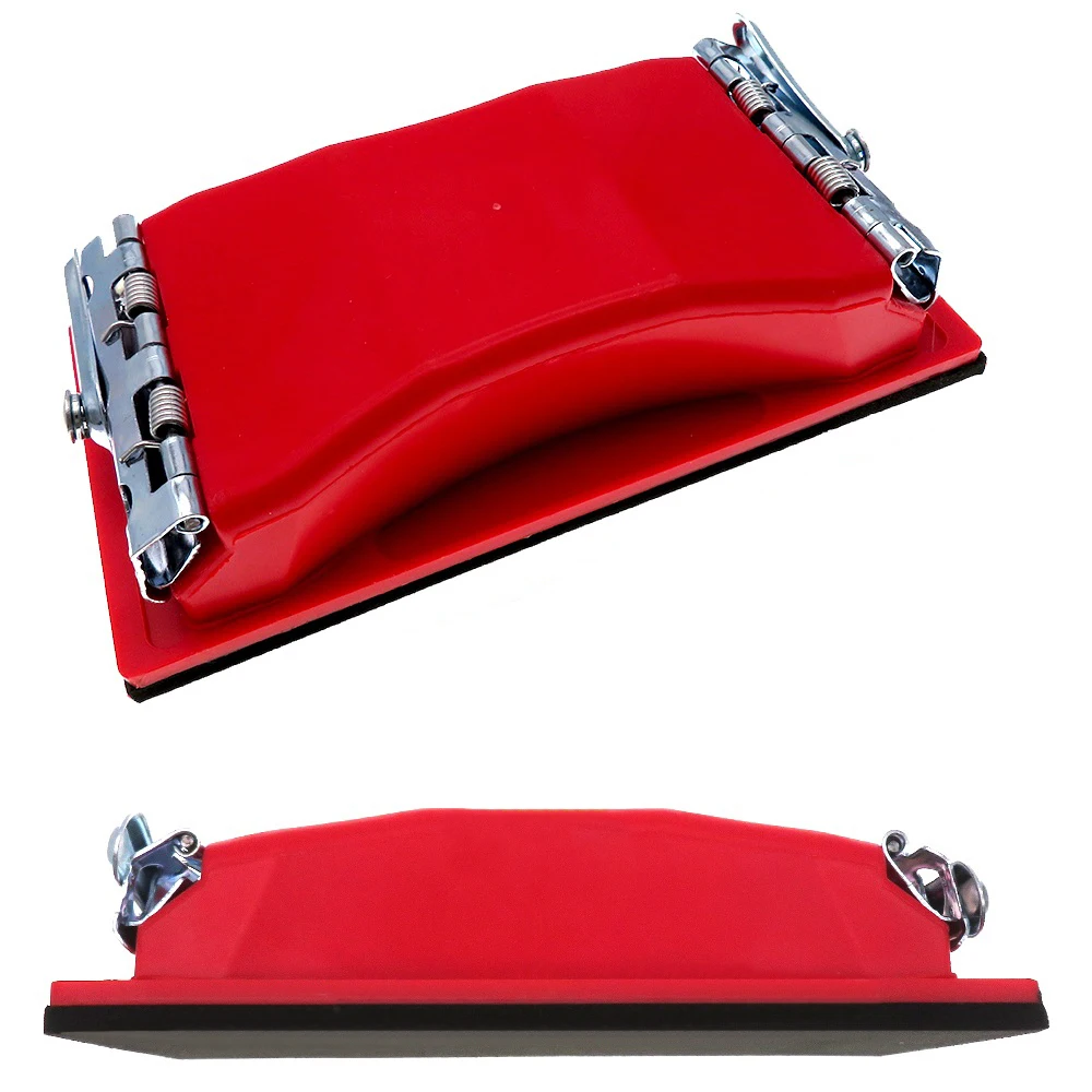 

Sandpaper Holder Rectangle Paper Hand Sander Red Color