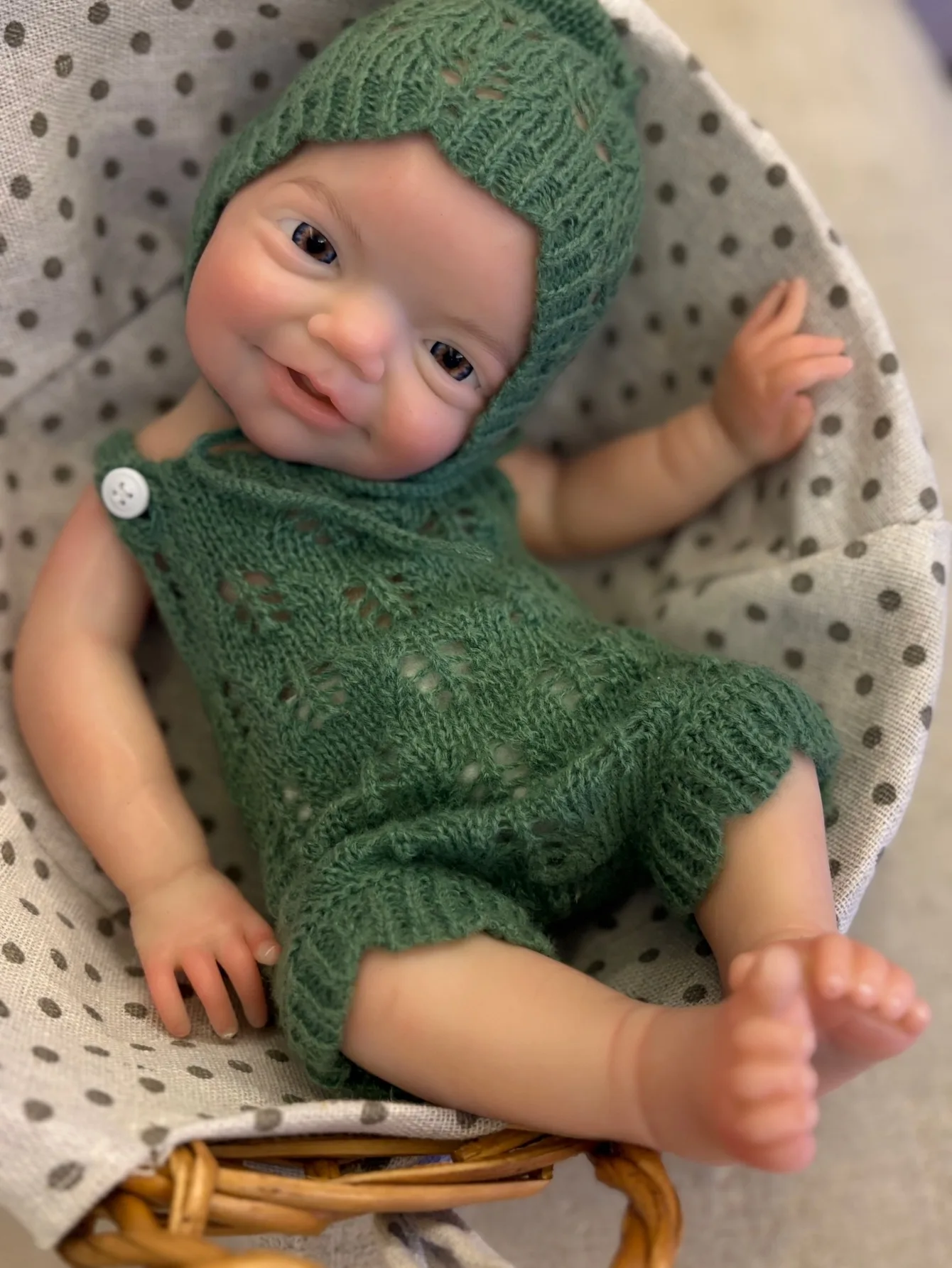 ตุ๊กตาเด็กทารกทำมือ Aizwa1 ขนาด 13 นิ้ว ทำจากซิลิโคน 3 มิติ ทาสีด้วยมือ สัมผัสนุ่มเหมือนจริง ทารกแรกเกิดเพศชาย