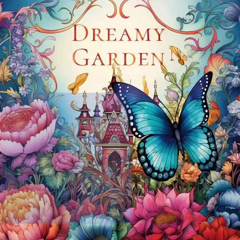 Adult Landscape Painting Book Coloring Book Hot Selling Coloring Book Coloring Book Decompression and Thickening Picture Book