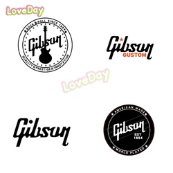 USA Gibsons Guitar Big G Rock Band Music Logo Sticker Decal Instrument Decoration Stickers Vinyl Car Sticker