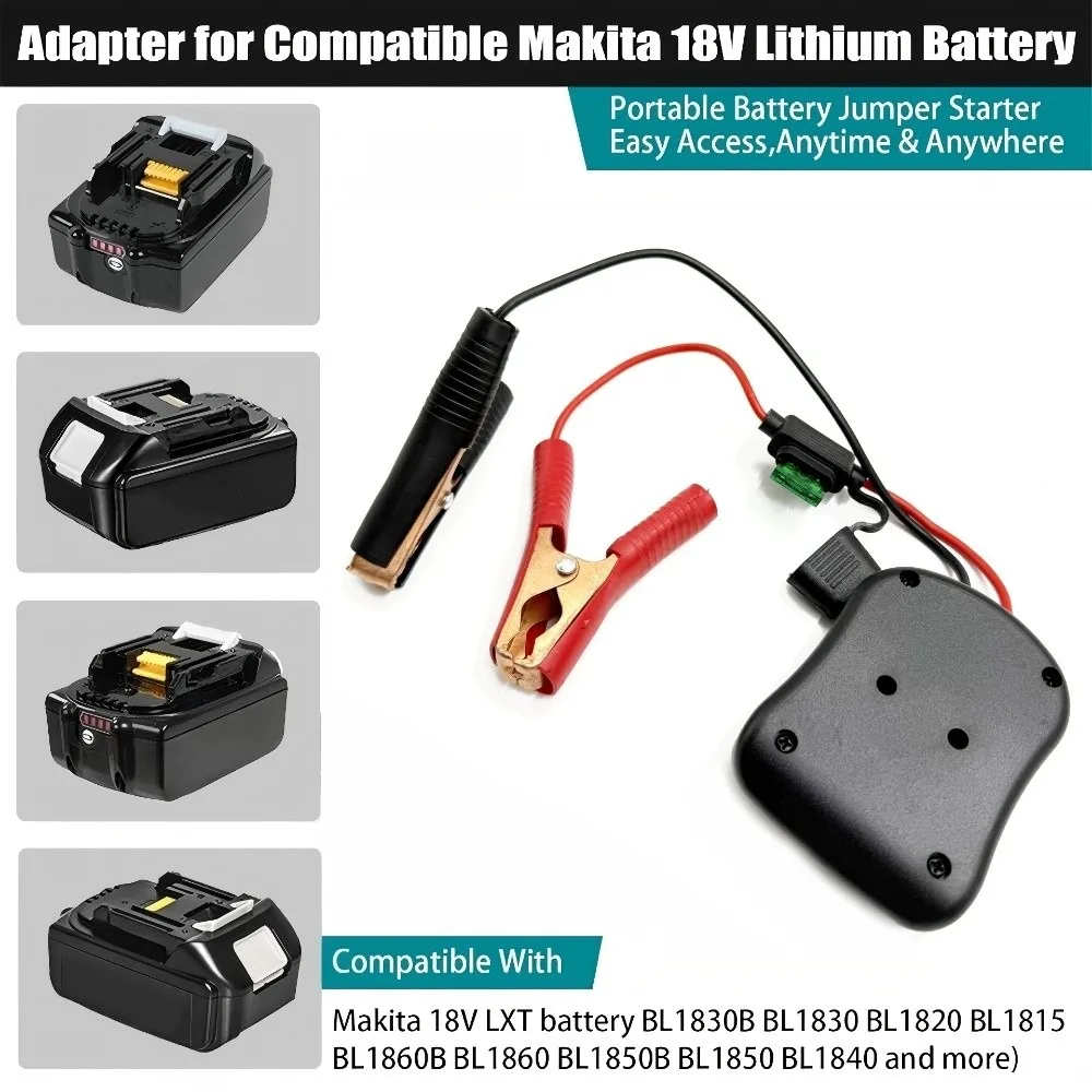 

New Lithium Battery Car Jump Starter With Fuse 18V 20V Car Battery Igniter Automotive Jump Starter For Makita/Milwaukee/Dewalt