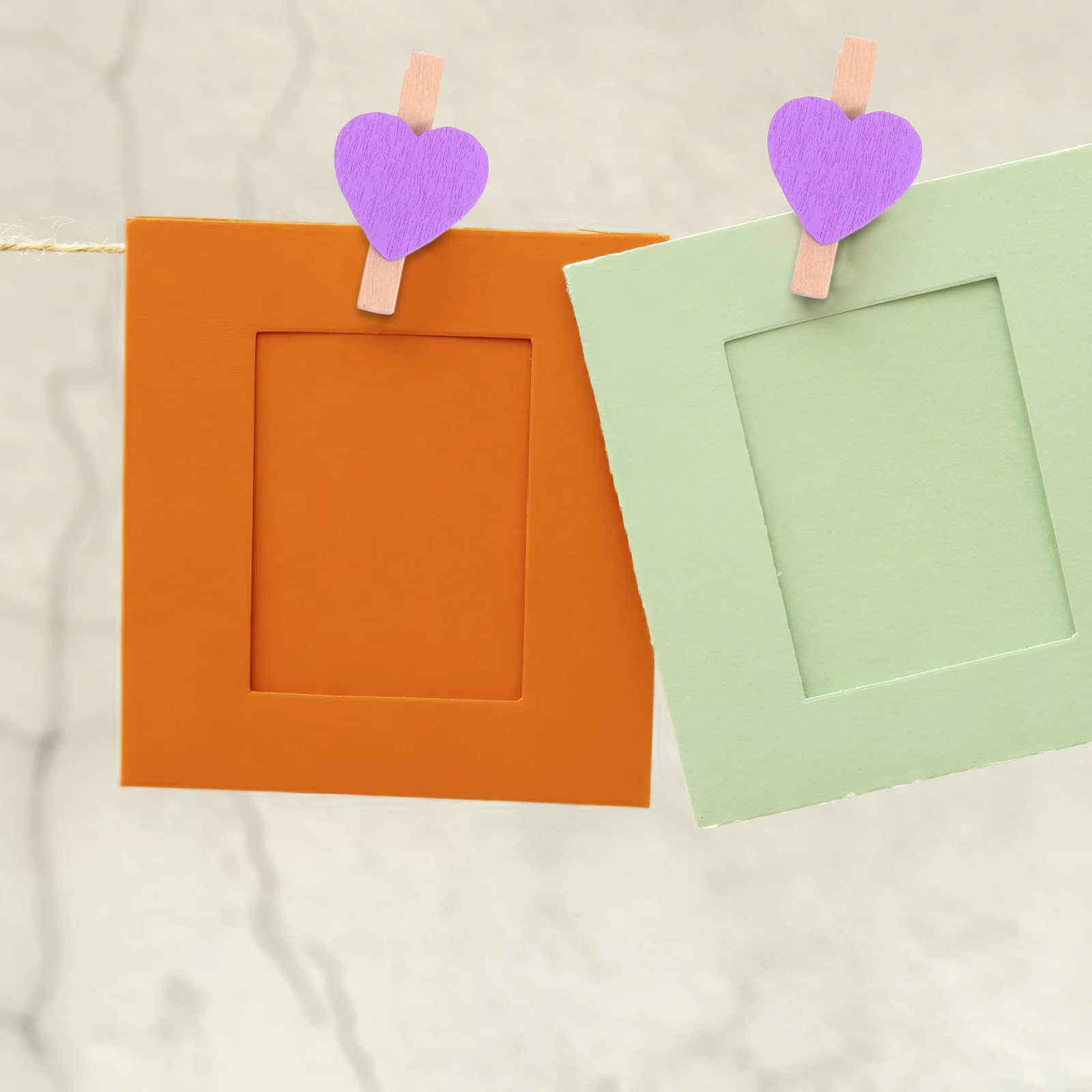 

50pcs Love Wood Clips Premium Mini Fixation For Photo Painting Decoration Home Store Backdrop Purple Photo Clip Love