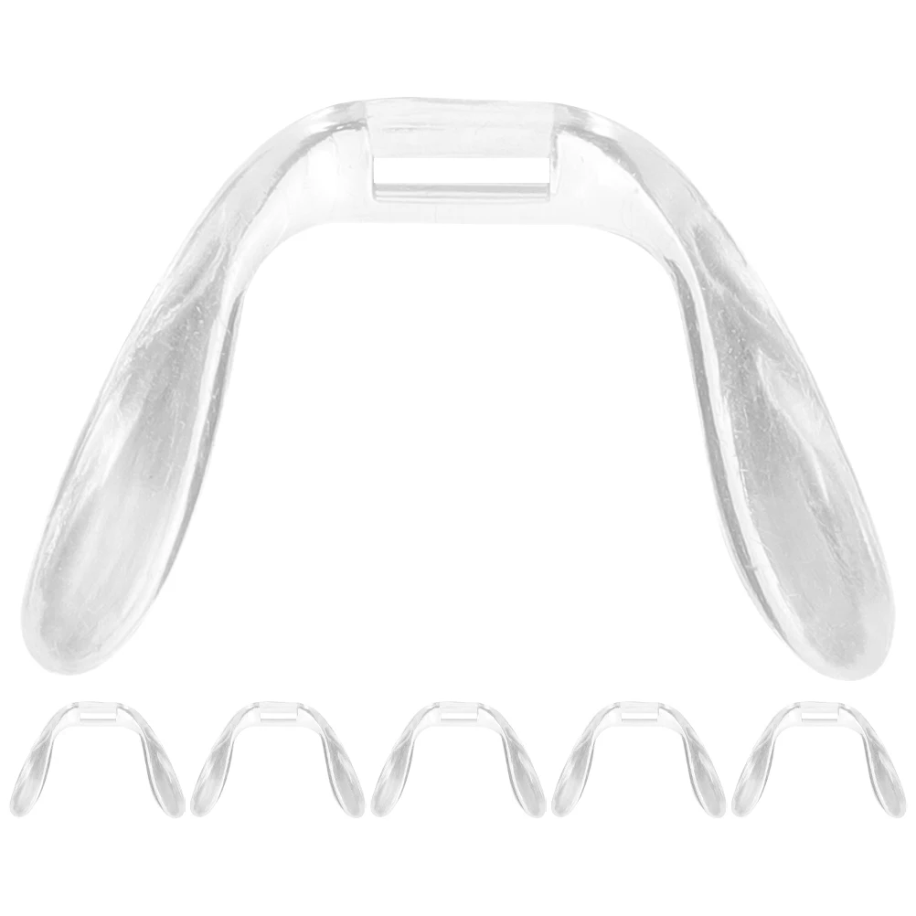 6 قطع من وسادات أنف النظارات البلاستيكية غير القابلة للانزلاق مريحة DIY ملحقات دعم الأنف وسادة بديلة للنظارات