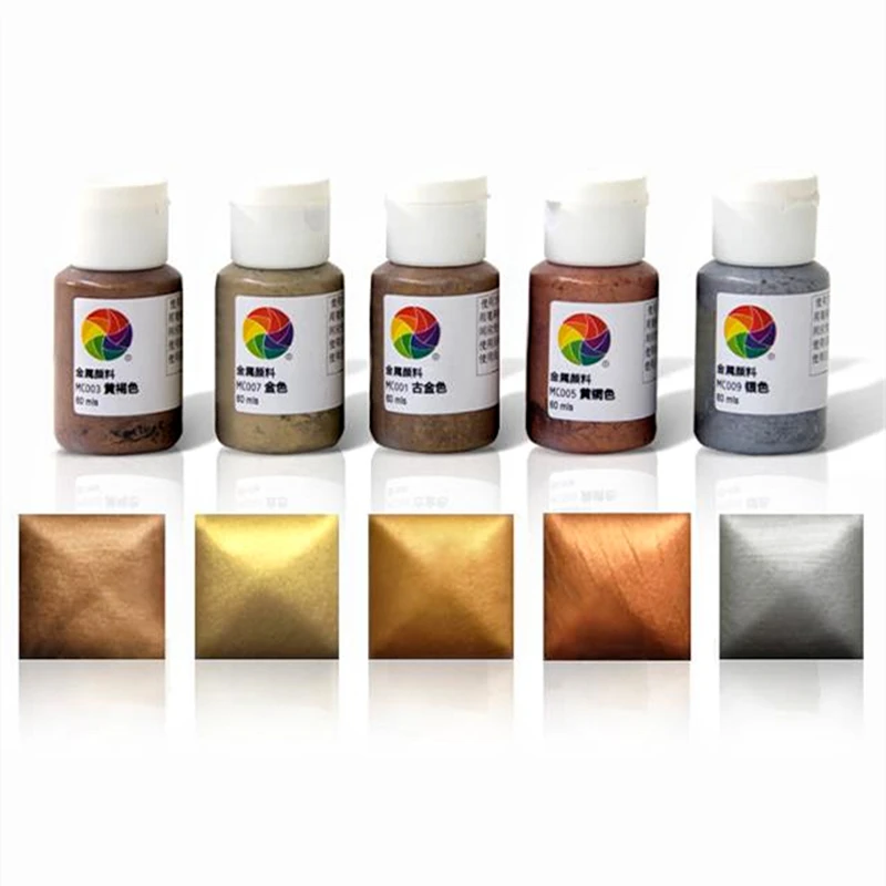 60ML Non-Combustible Concentrated Glaze Metal Pigment Lead-Free Ceramic Glaze Pottery Clay Art Painted Pearlescent Pigment