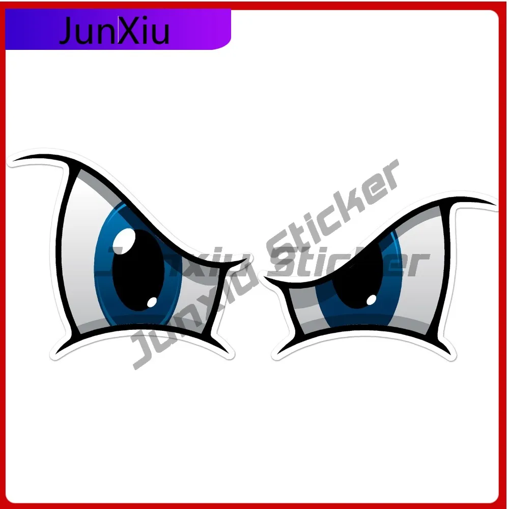 

Cartoon Blue Eyes New Limited Vinyl Creative Motorcycle Decal Waterproof Laptop Window Bumper Auto Exterior Gift Decor