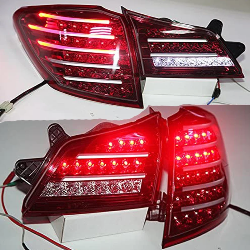 For 2010-2013 Year for Subaru Outback LED Strip Rear Light Red White