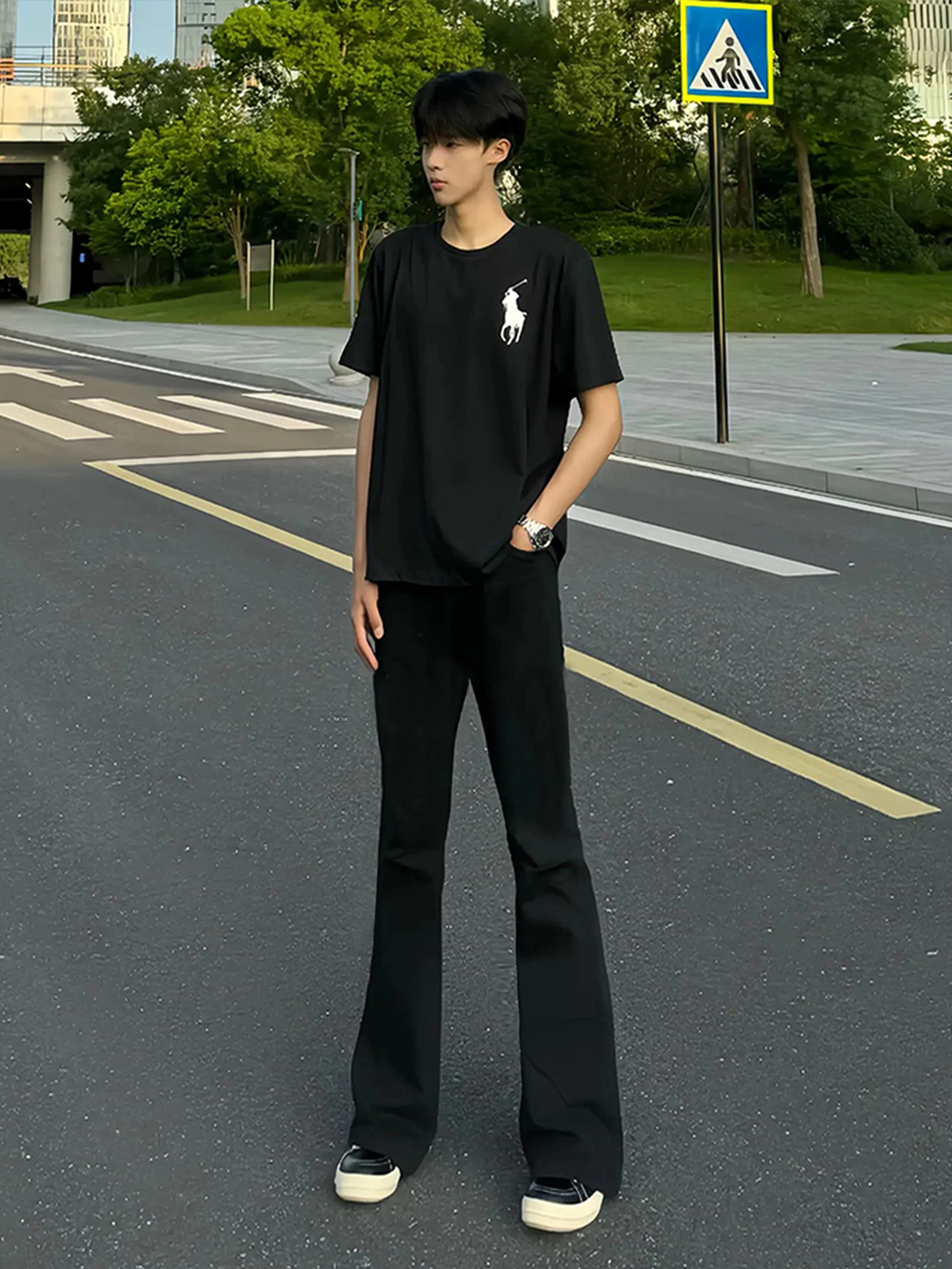 

Мужские летние тонкие джинсы Cleanfit Bla в американском стиле High Street, прямые, расклешенные, износостойкие, повседневные