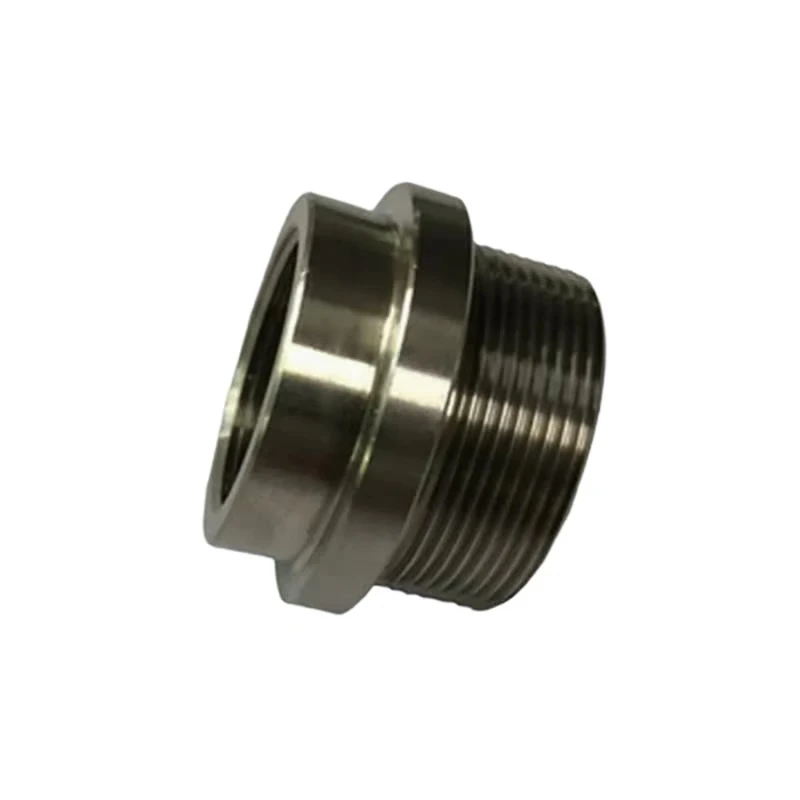 CNC turning milling machining custom stainless steel with internal threaded porous cylindrical parts
