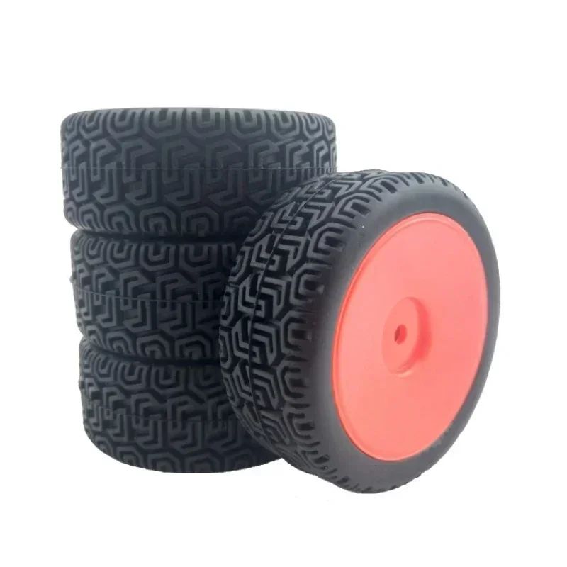 4pcs RC Car 66mm Rubber Tires for WLtoys 144001 and 1/18 1/16 1/10 RC Buggy Crawler on/Off Road Car Spare Parts Replacements