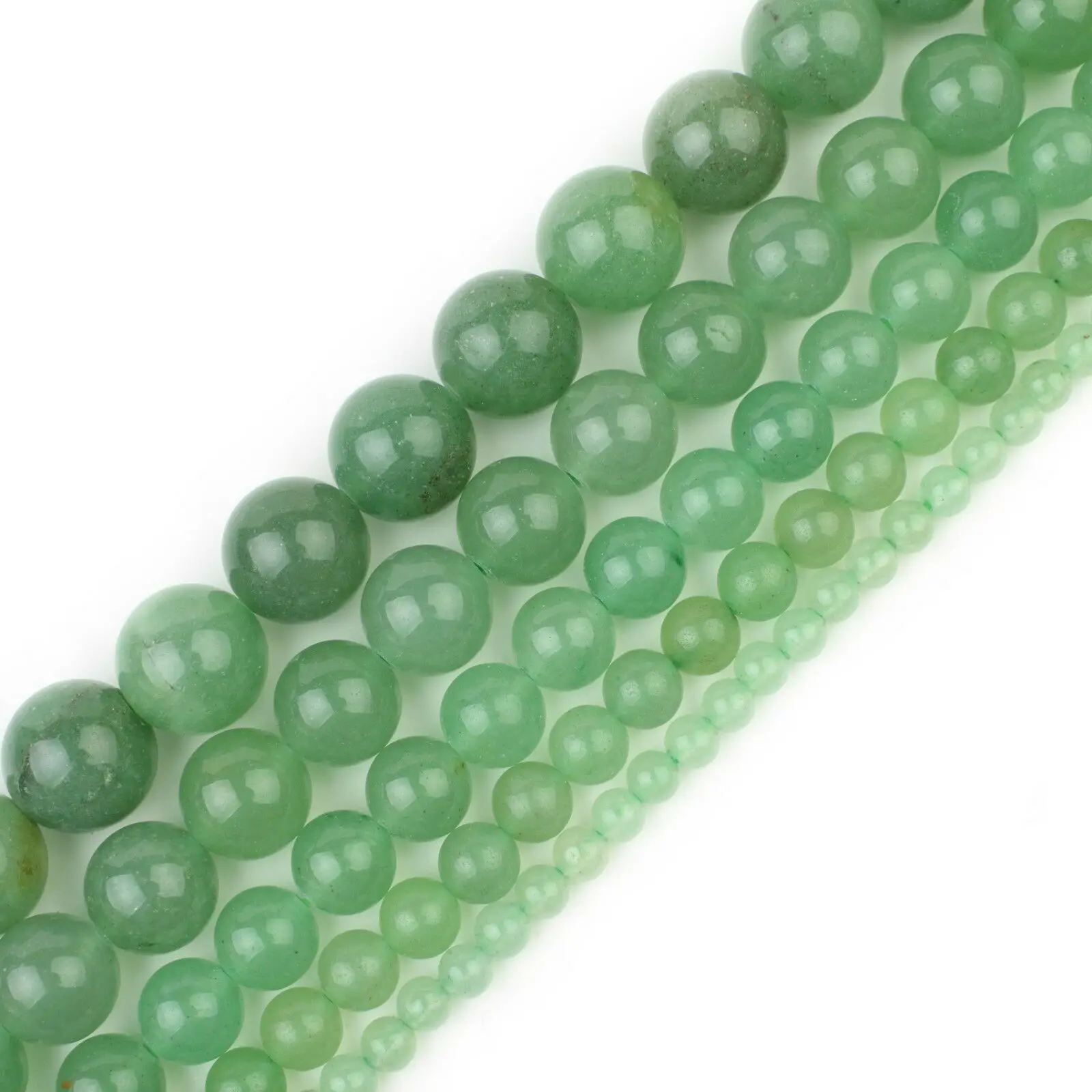 

Green Aventurine Round Beads 5 Strands Loose Healing Chakra Gemstone for DIY Bracelet Necklace Jewelry Making 4/6/8/10/12mm