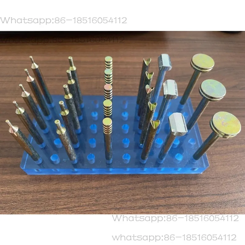 26PCS High Precision Gemstone Cutting Rod Set Diameter 6MM Length 65MM Gemstone Facing Tools
